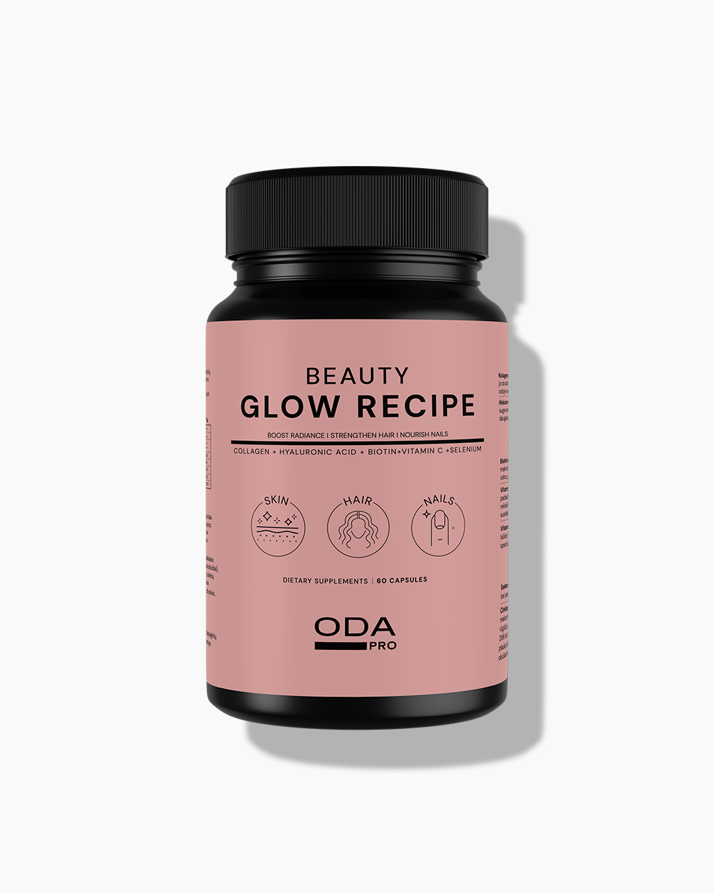 BEAUTY GLOW RECIPE Daugiafunkciniai maisto papildai 60 kaps
